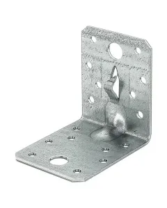 Stabilit nagy teherbírású sarokösszekötő faelemekhez 70 × 70 × 55 mm-es méret horganyzott acélból készült 4,5–11 mm-es furato