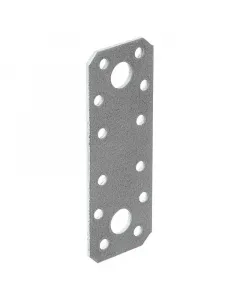 Stabilit összekötő lemez faelemekhez 133 × 55 mm-es méret horganyzott acélból készült 5 és 11 mm-es furatokkal húzó- és nyomóe