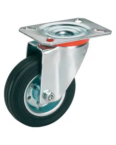 Anyaga: gumi, acéllemez teherbírás: max. 150 kg kerékátmérő: 160 mm lemezméret: 140 x 110 mm