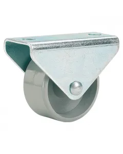 Anyaga: műanyag, acéllemez teherbírás: max. 40 kg kerékátmérő: 25 mm lemezméret: 40 x 17 mm