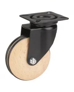 Anyaga: acéllemez, fa, gumi teherbírás: max. 40 kg kerékátmérő: 50 mm lemezméret: 60 x 60 mm