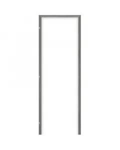 Beltéri ajtó blokk tok 100x210cm falnyílásba balos nyitásirány szürke tölgy dekorfólia 90 mm széles mdf tok 3 db ajtópánt, takar