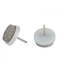 Stabilit bútorcsúsztató fa bútorlábakhoz Átmérő: 20 mm filc csúszófelülettel szöggel rögzíthető 24 db/csomag