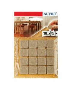 Stabilit bútoralátét a padló és a bútorláb védelméhez méret: 20 × 20 × 5 mm megkönnyíti a bútorok mozgatását Öntapadó há