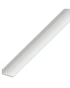 Fehér színű sarokprofil szélek burkolására, takarására anyag: műanyag méret: 2000 × 25 × 20 mm l alakú, egyenlőtlen szárú k