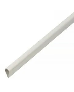 Pvc szorítóprofil takarólécek rögzítéséhez méret: 1000 x 15 x 3 mm fehér színű 0,9 mm-es anyagvastagság uv- és időjárásáll