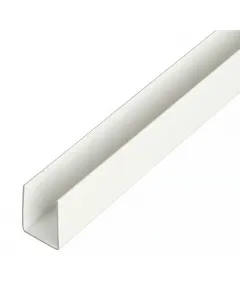 Stabilit u-profil ablakok és ajtók takarásához fehér, bevonatos műanyag kivitel méret: 2000 × 21 × 20 mm anyagvastagság: 1 mm idő