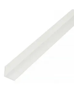 Sarokprofil l-alakú kialakítással, élek takarására fehér, műanyag kivitel méret: 1000 × 30 × 30 mm anyagvastagság: 2 mm uv- és 