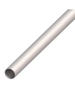 Acél körcső 22 mm-es átmérővel, hegeszthető kivitelben 2000 mm hosszúságú csőprofil acélszürke színű felület hidegen hengere