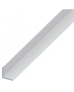 Alumínium sarokprofil, l profil 40 × 40 mm-es szárakkal 2 méter hosszú kivitel 2 mm-es anyagvastagság eloxált, ezüstszínű felület