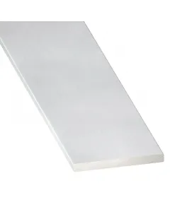 Alumínium laposrúd 15 mm szélességgel 1000 mm hosszú kivitel 2 mm-es anyagvastagság eloxált, ezüstszínű felület uv- és időjár