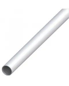 Alumínium cső 12 mm-es átmérővel 1000 mm hosszú ezüstszínű, eloxált felület 1 mm-es falvastagság uv- és időjárásálló