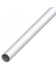 Alumínium cső 12 mm-es átmérővel 2000 mm hosszú ezüstszínű, eloxált felület 1 mm-es falvastagság uv- és időjárásálló