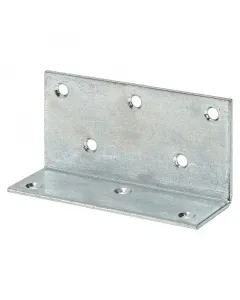 Horganyzott acél szegletvas faelemek összekötéséhez 115 x 60 mm-es termékméret 40 mm-es magasság 2 mm-es anyagvastagság 8 süllyesz