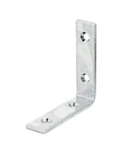 Horganyzott acél szegletvas faelemek rögzítéséhez szimmetrikus, egyenlő szárú kialakítás 80 x 20 x 80 mm-es termékméret 3 mm-es 