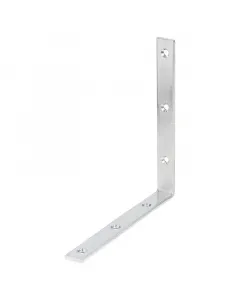 Horganyzott acél szegletvas faelemek rögzítéséhez szimmetrikus, egyenlő szárú kialakítás 180 x 20 x 180 mm-es termékméret 3 mm-e