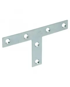 T-összekötő lemez horganyzott acélból 70 x 36 x 16 mm-es méret süllyesztett furatok a rögzítéshez ezüstszínű, horganyzott acél