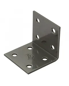 Rozsdamentes acél szegletvas előre kialakított furatok 40 x 40 x 40 mm-es termékméret 2 mm-es anyagvastagság 8 darab, 4 mm átmérőj�