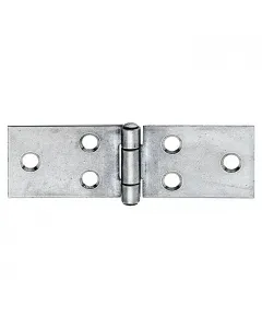 Stabilit hosszú zsanér rozsdamentes acélból, süllyesztett csavarfuratokkal 100 × 32 mm-es termékméret 1,5 mm-es anyagvastagság szeg