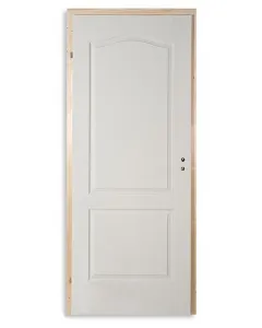 Beltéri ajtó dusa 75 x 210 cm-es falnyíláshoz gerébtokkal balos nyílásirány falcolt szerkezet papírrácsbetéttel mintanyomott fron
