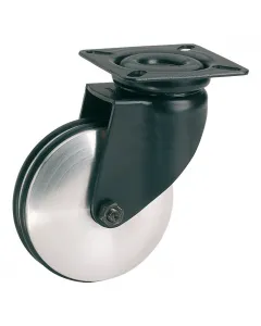Anyaga: acéllemez, alumínium, gumi teherbírás: max. 50 kg kerékátmérő: 50 mm lemezméret: 60 x 60 mm