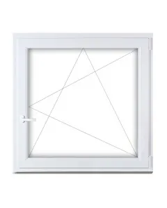 Műanyag ablak - 120x120 bny (jobb)