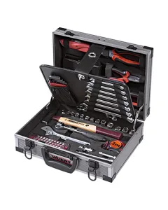 Csúszásmentes markolat Átláthatóság racsnis rögzítőmechanizmus 91 db-os készlet