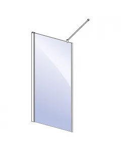 A camargue zuhanyfal 100 x 195 cm méretben jól illeszthető modern fürdőszobákba6 mm vastagságú, víztiszta biztonsági üveg haszná