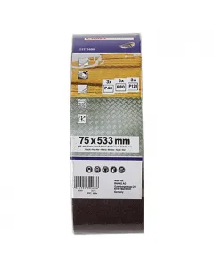 Csomag tartalma: 9 db p40, p80 és p120 szemcsék széles körű felhasználás hossza: 53,3 cm
