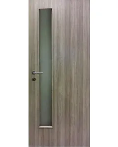 Beltéri ajtólap 100 x 210cm-es falnyílásba, zm6-os tokhoz hegyi-szil dekormintával és satinato üvegezéssel jobbos nyílásirány p