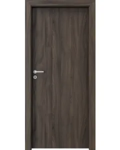 Beltéri ajtólap 90 x 210 cm-es falnyílásba portasynchro 3d fólia sötét tölgy balos kivitel papírrács-térkitöltés