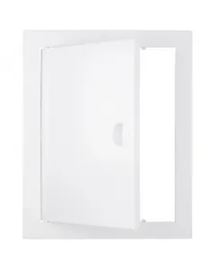 Vortz szerelőajtó műanyag kivitelben, fehér színben 200 x 250 mm méret műanyag anyag gyors hozzáférés rejtett szerelvényekhez let