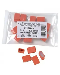 Voltomat vezeték-öszekötő csatlakozási pontok száma: 3 keresztmetszet: 1-2,5 mm² 10 db/csomag
