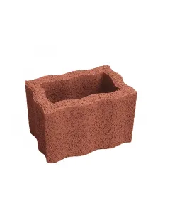 Anyagában színezett beton toscana színű hullámos kivitel sokoldalú felhasználás anyagszükséglet: 16,6 db/m2