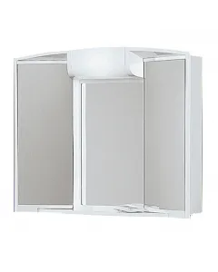 Mérete: 50 x 59 x 15 cm színe: fehér 2 ajtós világítással és konnektorral készre szerelt állapotban