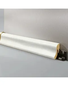 Logoclic szegőléc körte, fehér 260 cm hosszúság 22 × 40 mm méret bevonatos mdf profil 1,2 kg nettó tömeg