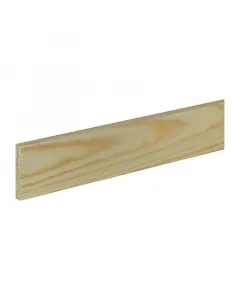Lapos léc tömör luc- és erdeifenyőből, 100 × 1 × 6 cm méretben kezeletlen felület, amely festhető, pácolható vagy lakkozható k