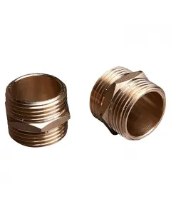 Közcsavar (1, kk, sárgaréz) öntözéstechnikai szereléshez 1″ × 1″ külső menettel kiváló minőségű, formatartó sárgaréz 