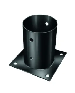 4 db kész furat kör átmérője: 81 mm kerek oszlopokhoz anyaga: fém