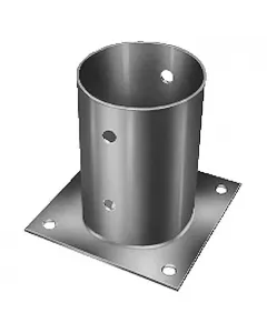 4 db kész furat kör átmérője: 101 mm kerek oszlopokhoz anyaga: fém