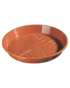 Virágcserép-alátét Ø 23,5 cm beltéri és kültéri használatra terrakotta szín kerek kialakítás 3,5 cm magas 