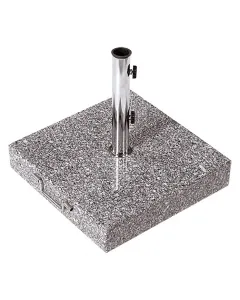 Gránit és rozsdamentes acél alapanyag 38-48 mm szárvastagságú napernyőkhöz mérete: 50 x 50 cm alakja: szögletes súly: 42 kg szí