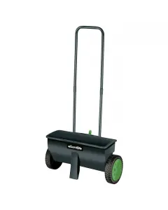 Egyenletes adagolás 45 cm szórószélesség 12 l űrtartalom 20 cm-es kerekekkel