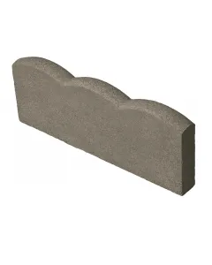 Anyagában színezett beton 4,5 cm vastag 18 cm magas szürke színű fagyálló anyagszükséglet: 2 db/fm