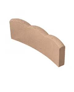 Anyagában színezett beton 30°-os ív 4,5 cm vastag 18 cm magas mediteran színű fagyálló