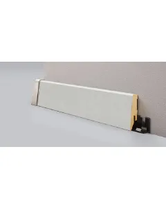 Logoclic márkájú szegélyléc 260 cm hosszban ideális padlóhoza 58 mm magas profil esztétikus takarást biztosítegyszerűen felszerel