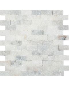 FLIESEN STYLE SPLITFACE SUGAR 3D - mozaik (szürkésfehér, márvány, 30,5x29cm)