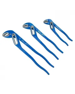 Alpha tools vízpumpafogó készlet három méretben 175, 240 és 305 mm-es fogók egy készletben stabil, kiváló minőségű acél kivite