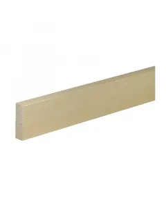 Lapos léc tömör luc- és erdeifenyőből, 100×1,9×6 cm méretben kezeletlen felület, amely festhető, pácolható vagy lakkozható kö