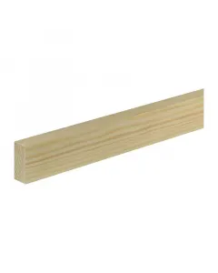 Lapos léc tömör luc- és erdeifenyőből, 240 × 2,3 × 4,6 cm méretben kezeletlen felület, amely festhető, pácolható vagy lakkozhat